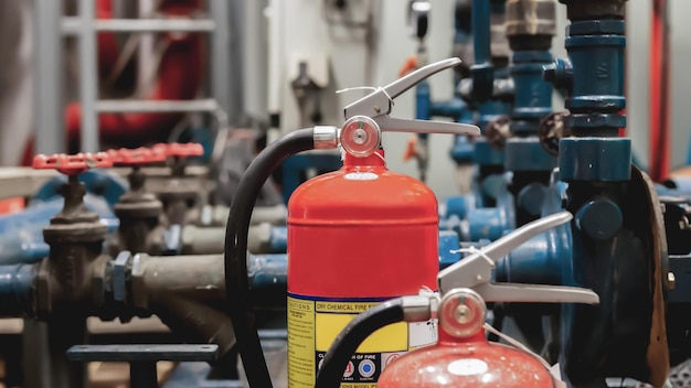 Fire extinguishers available in fire emergencies