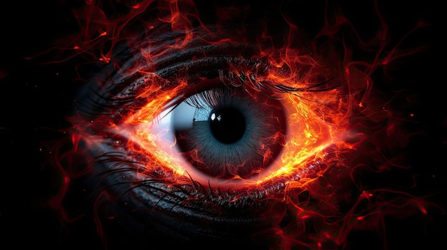 Fire in the eye of fire