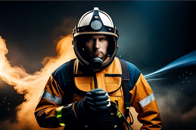 Fire Fighter portrait image