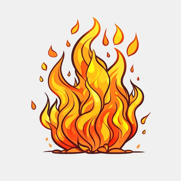 Fire flame illustration