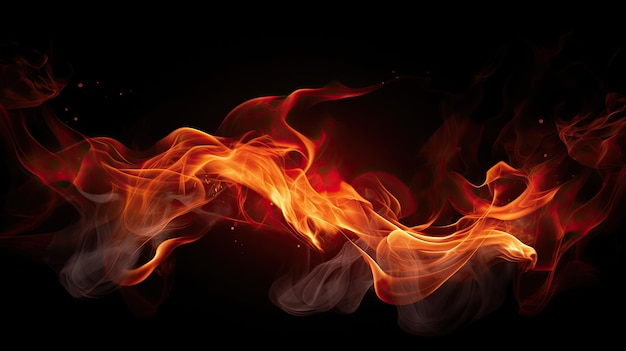 Текстура пламени огня Фона пламени для баннера Концепция сжигания