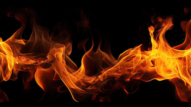 Fire flame texture Blaze flames background for banner Burning concept