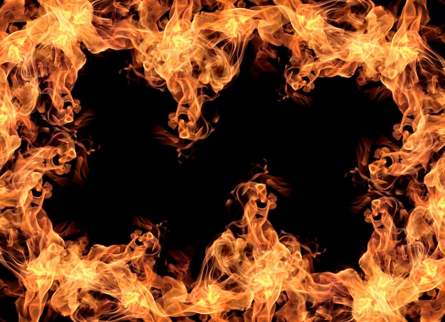 Fire flames background