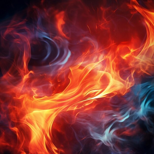 Fire flames swirling in the style of shaped canvas conceptual digital art