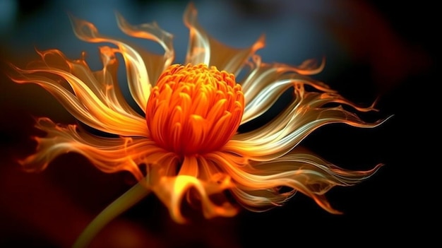 Fire flower Generate Ai