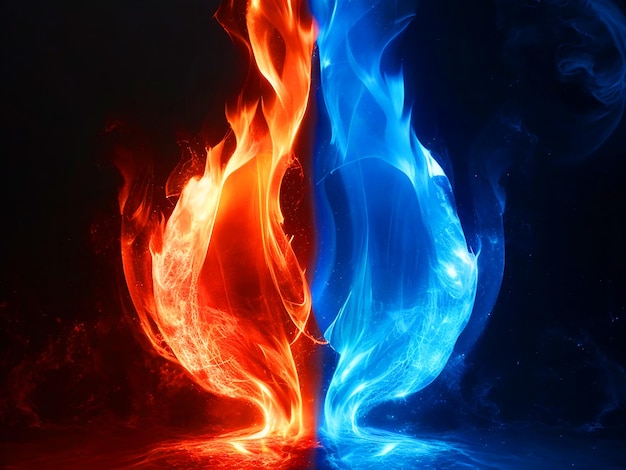 fire and ice background hd 4k images free download