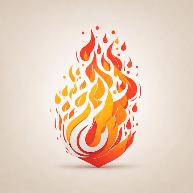 Fire Icon Vector Art Logo Illustration