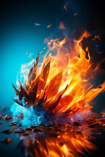 火のイラスト HD 8K 壁紙 ストック写真画像