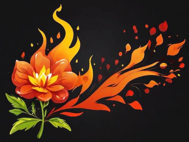 Photo fire illustration