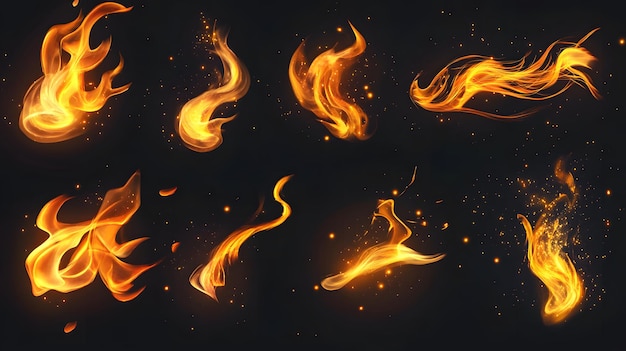 the fire is a firework of fire