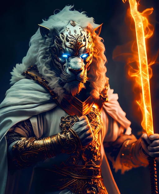 Fire Lion Warrior