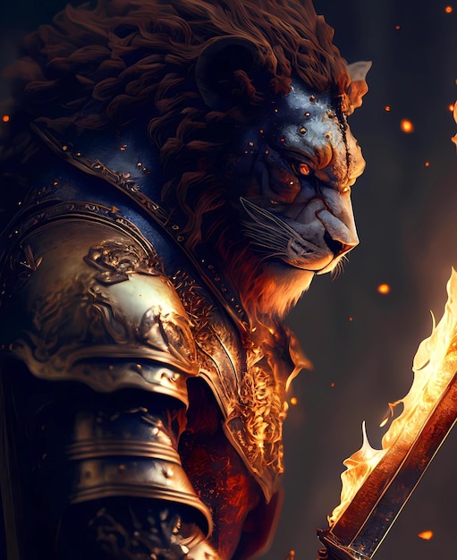 Fire Lion Warrior