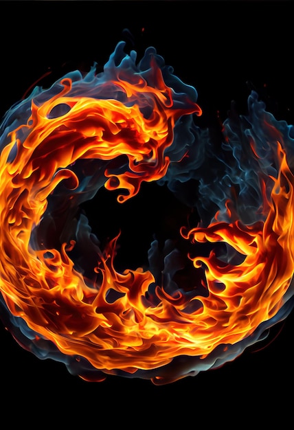 Fire logo Ai render