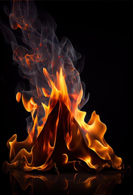 Fire logo Ai render