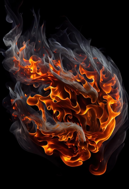 Fire logo Ai render