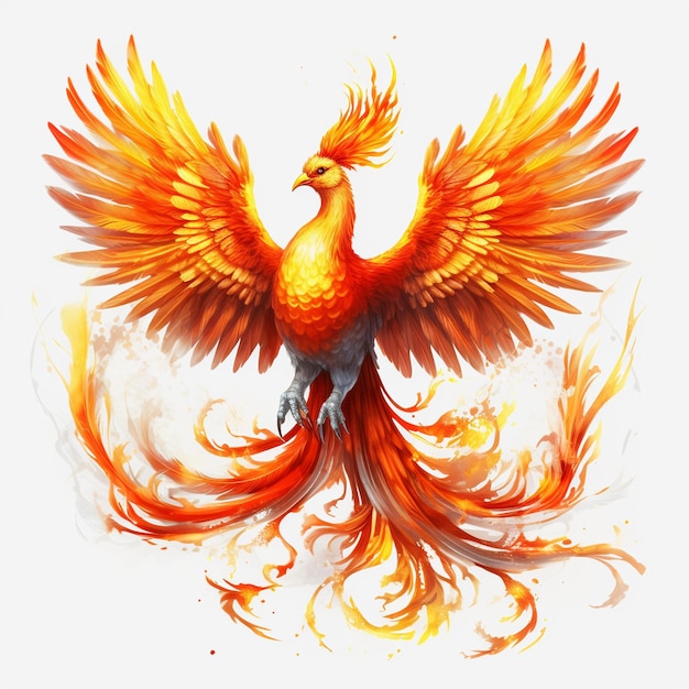 Premium AI Image | fire phoenix