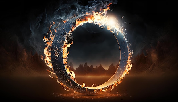 A fire ring