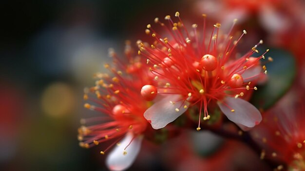 Firecracker Bush Flower bloeide prachtig generatieve AI