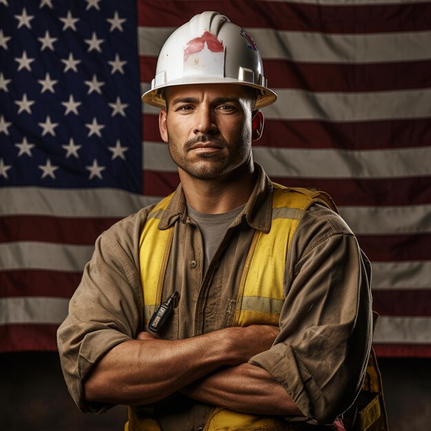 firefighter american flag