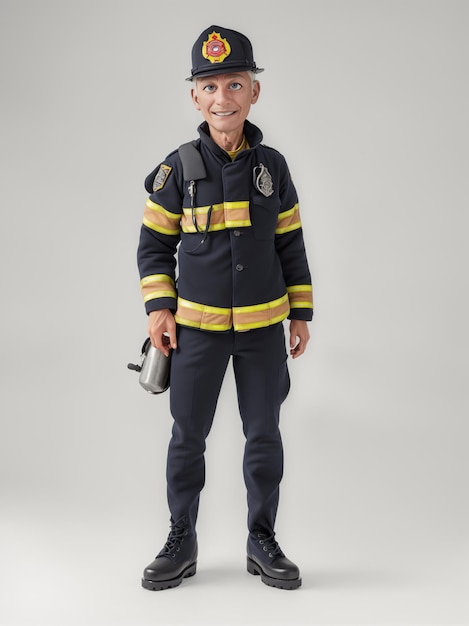 a firefighter in a firefighter uniform