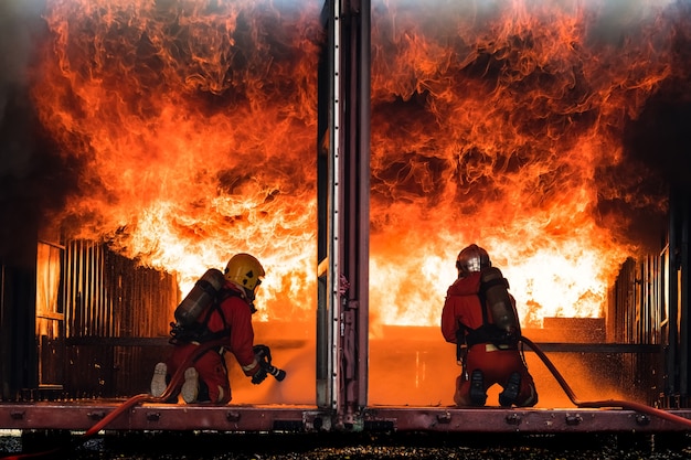 I vigili del fuoco hanno spento il fuoco