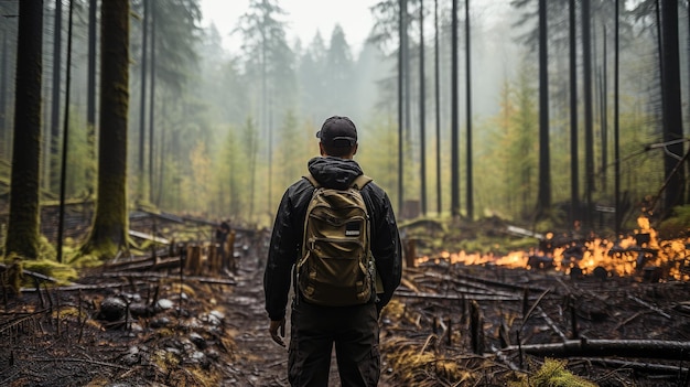 a firefighters at the location of fires