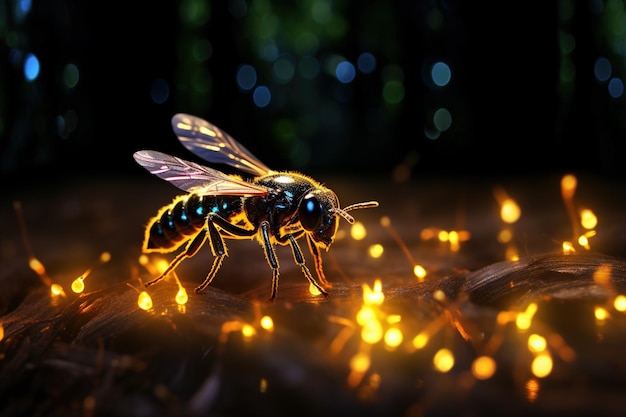 Fireflies aglow in the darkness nature's fire mimicry
