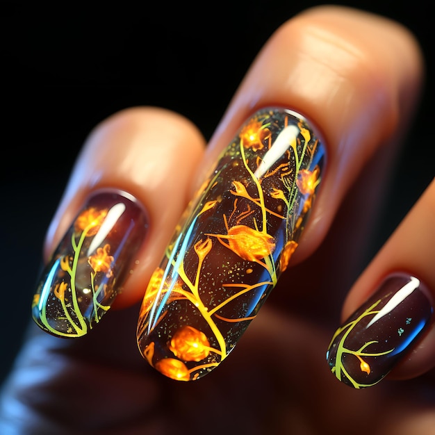 Buy Lollipop Glow Neon Pink Orange Yellow glow Pop Nail Polish Collection  Multi-color Shifting: Mylar Oil Slick / Polish Me Silly Indie Nail Online  in India - Etsy