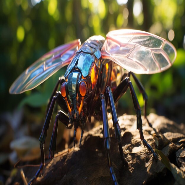 firefly on a night sky