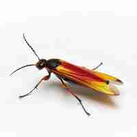 Photo a firefly in white background job id 00960226164c48dda9998c89dea75fee