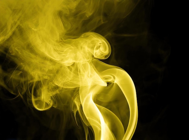 Firefly yellow abstract background with smoke color of the year