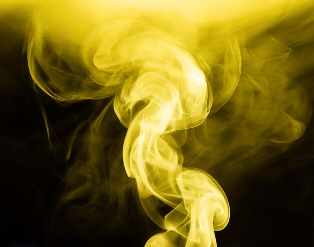 Firefly yellow abstract background with smoke color of the year
