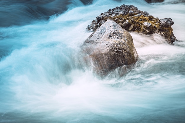 Firehole river along the firehole canyon road in yellowstone national park wyoming united states