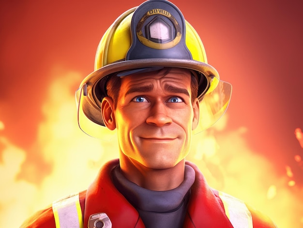 Fireman hero rescue service