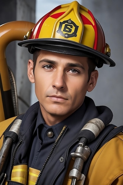 Fireman portrait