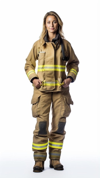 a fireman wearing a firefighter uniform and wearing a firefighter uniform
