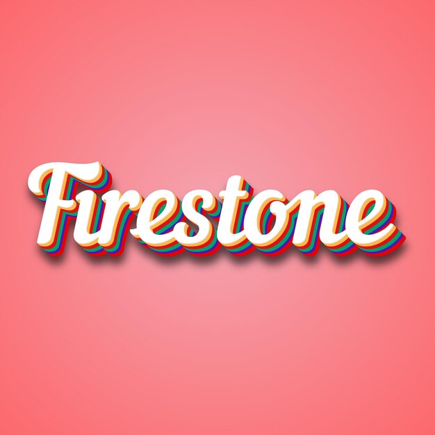 Foto effetto testo firestone foto immagine cool