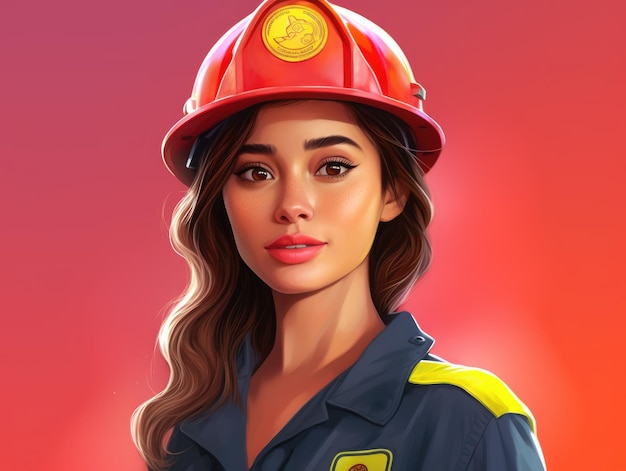 Firewoman hero rescue service