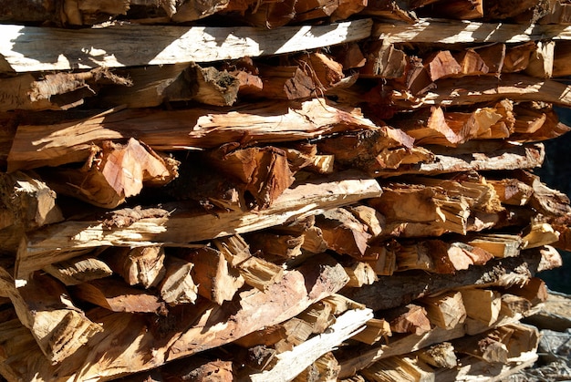 Photo firewood stacks