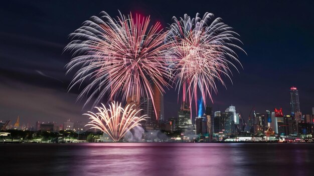 Firework festival in thailand