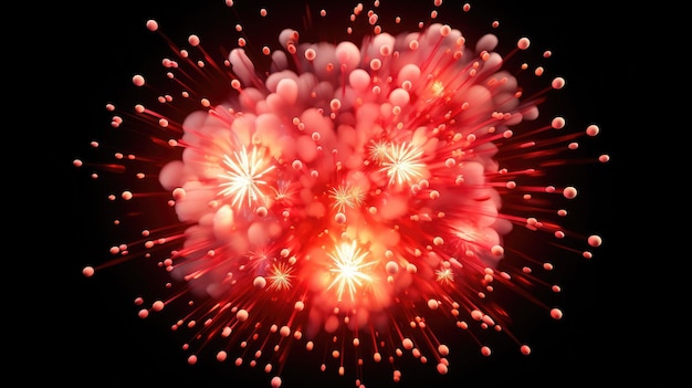 A fireworks explosion element object