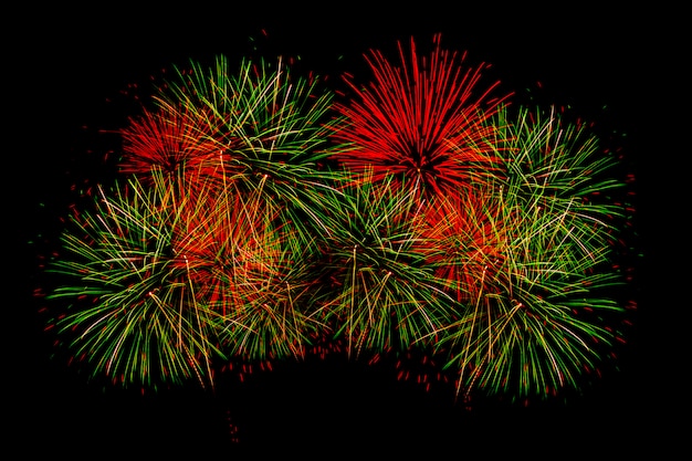 Fuochi d'artificio per il felice anno nuovo