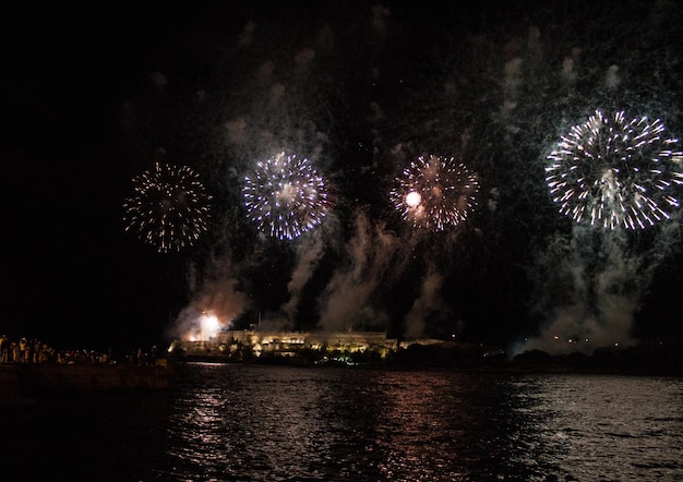 Fireworks over Havana Happy new year