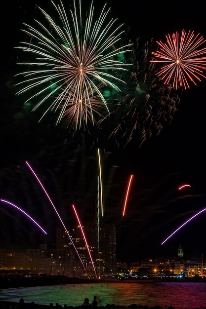 Fireworks light up the sky in Palamos