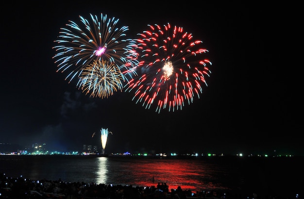 Fireworks light up the sky with dazzlingdisplay