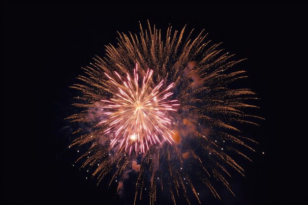 Fireworks in the night sky