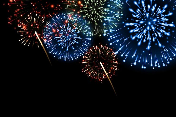 Photo fireworks overlay