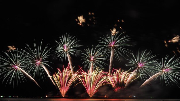 Photo fireworks at pattaya