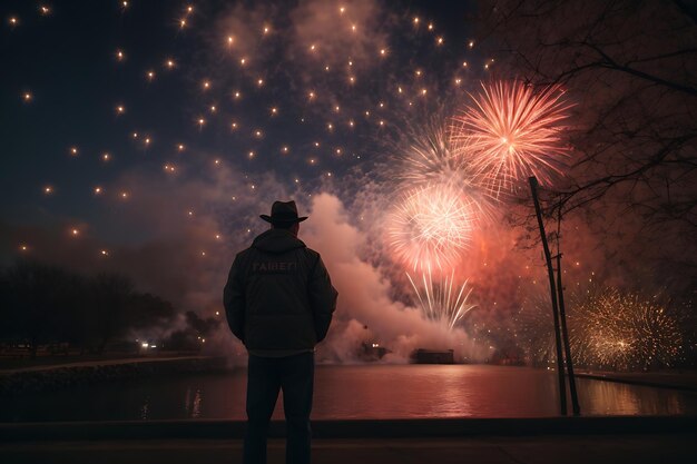 Foto tema del giorno dei presidenti dei fuochi d'artificio