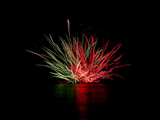 fireworks at sea